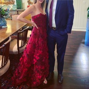 Marchesa Notte 3D flower gown